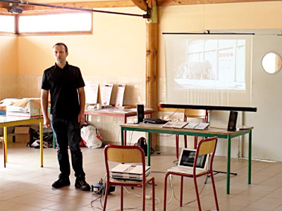 Pablo Knudsen pendant la conférence